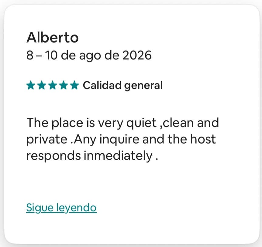 Reseña real de Alberto, 5 estrellas